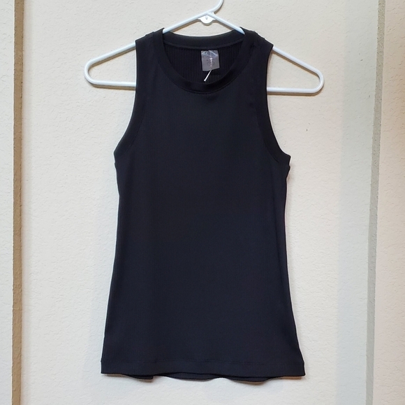 Calia by Carrie Underwood Black Ribbed Tank Top Size S - Picture 1 of 4